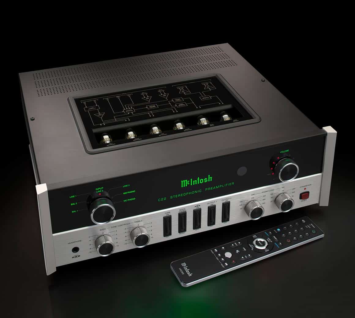 McIntosh C22 MK V dessus