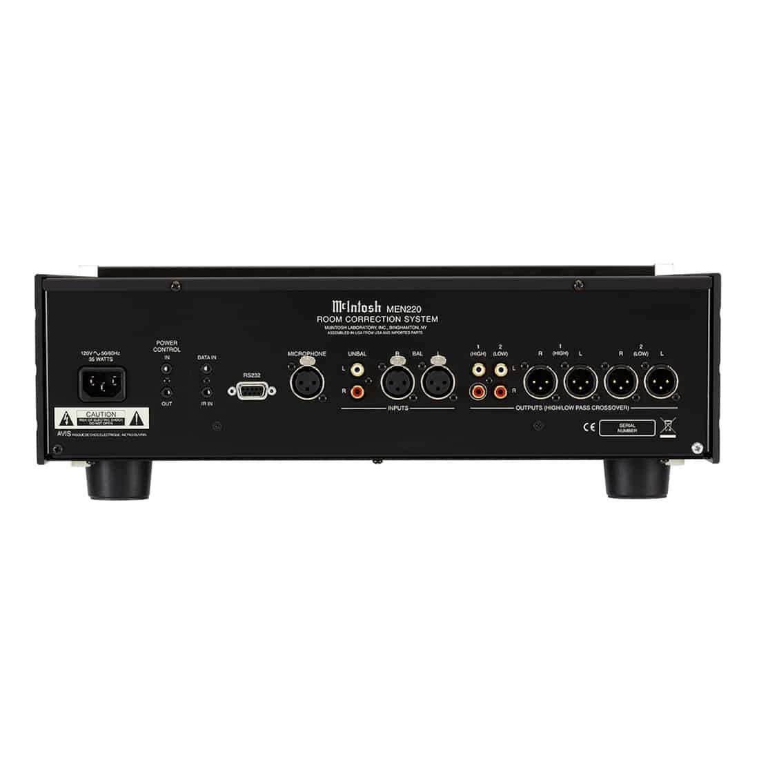 McIntosh MEN220 connectiques